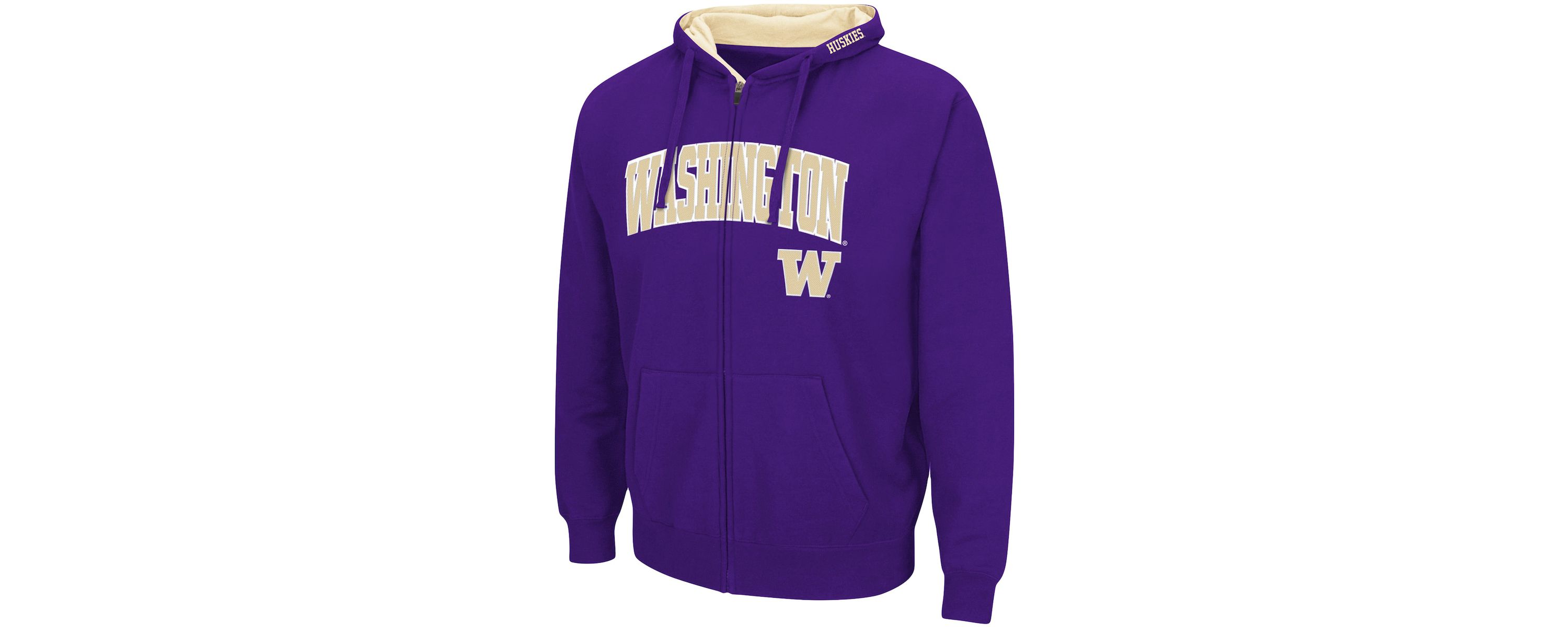 NCAA Washington Huskies Arch & Logo 3.0 Full-Zip Hoodie