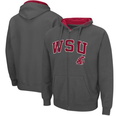 NCAA Washington State Cougars Arch & Logo 3.0 Full-Zip Hoodie