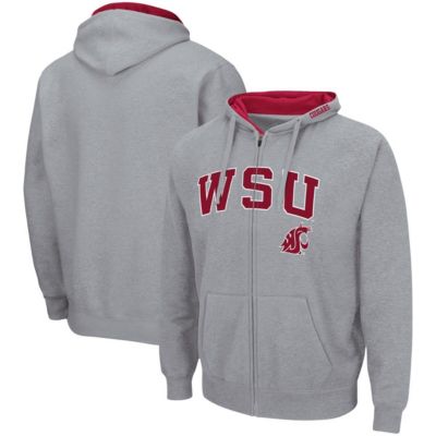 NCAA ed Washington State Cougars Arch & Logo 3.0 Full-Zip Hoodie