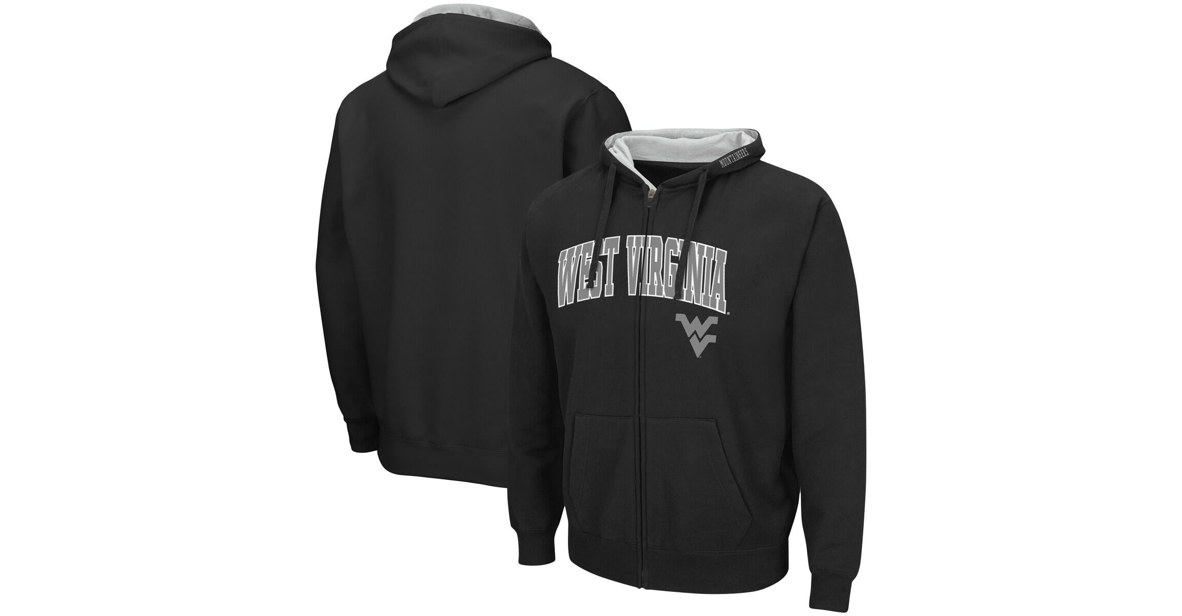 NCAA West Virginia Mountaineers Arch & Logo 3.0 Full-Zip Hoodie