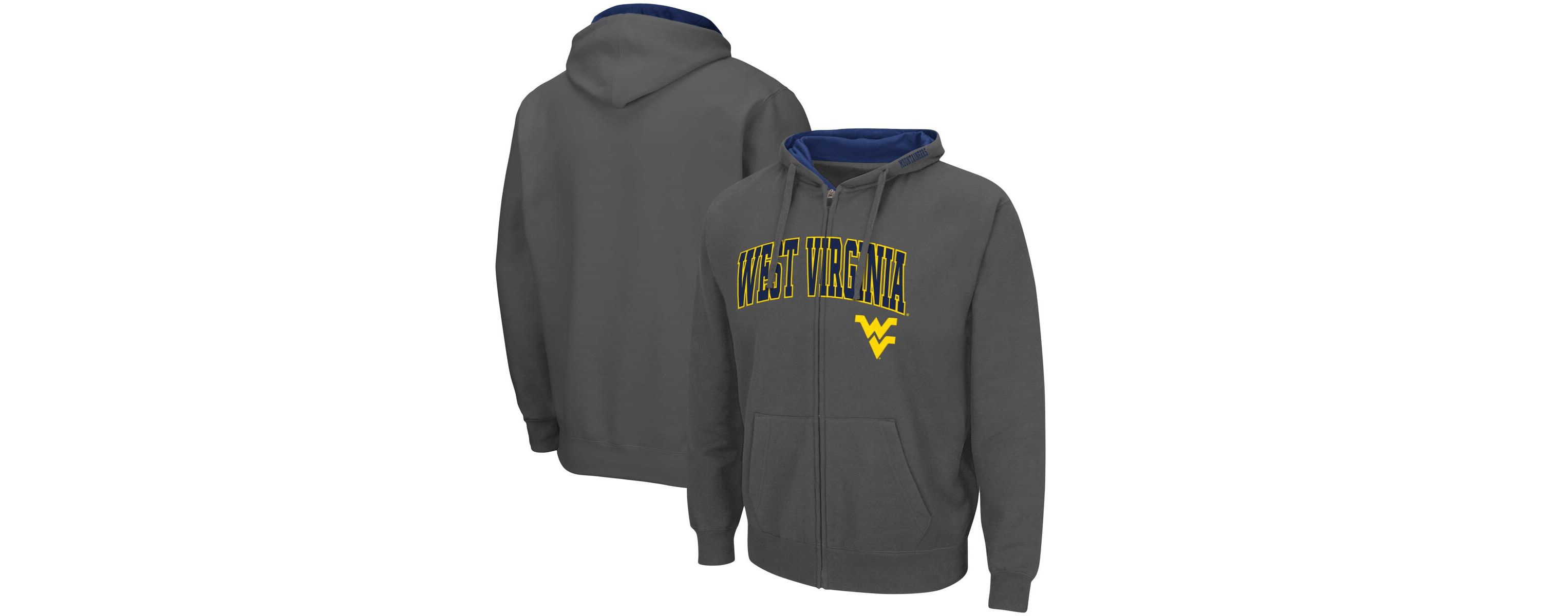 NCAA West Virginia Mountaineers Arch & Logo 3.0 Full-Zip Hoodie