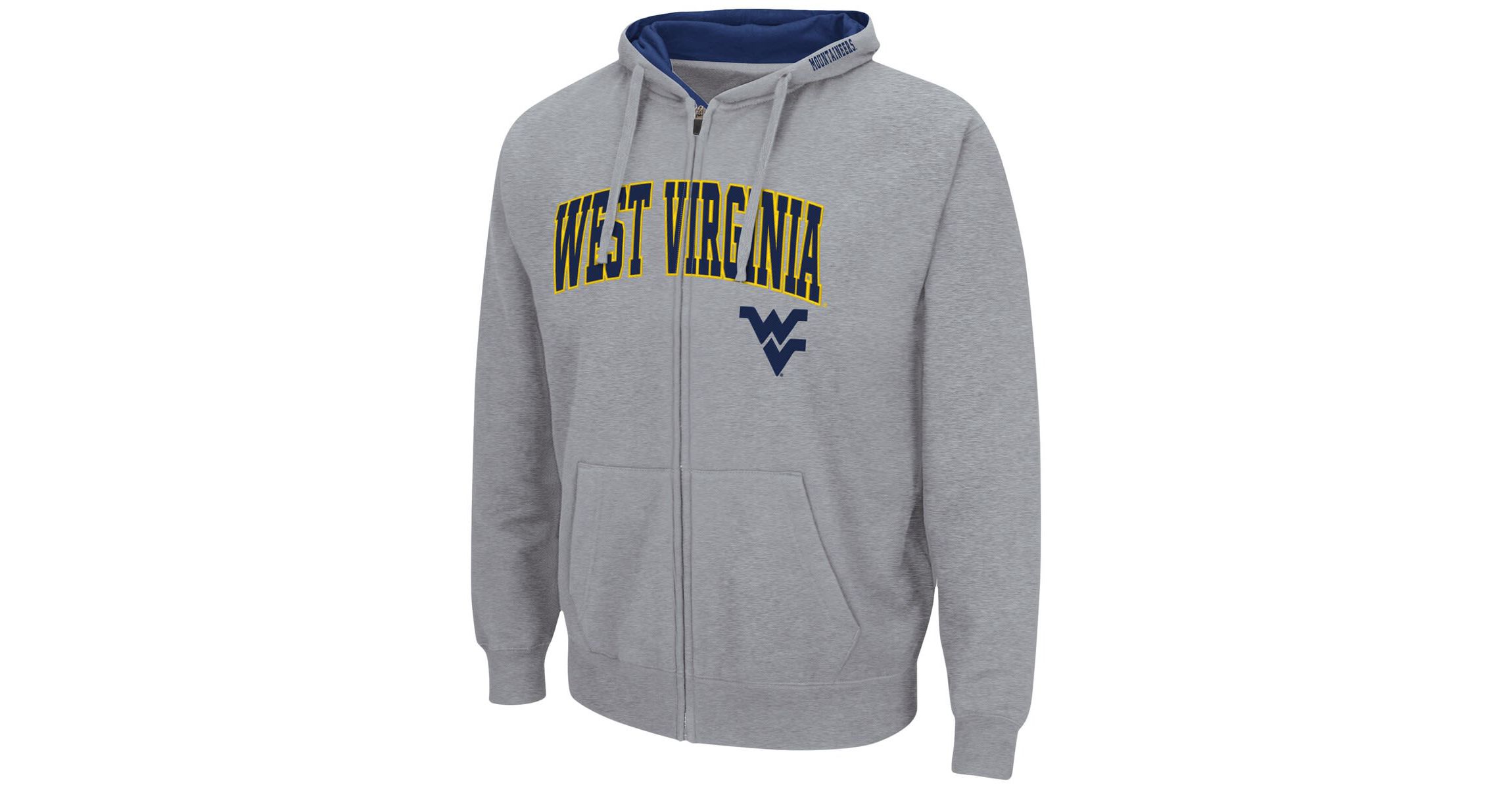 NCAA ed West Virginia Mountaineers Arch & Logo 3.0 Full-Zip Hoodie