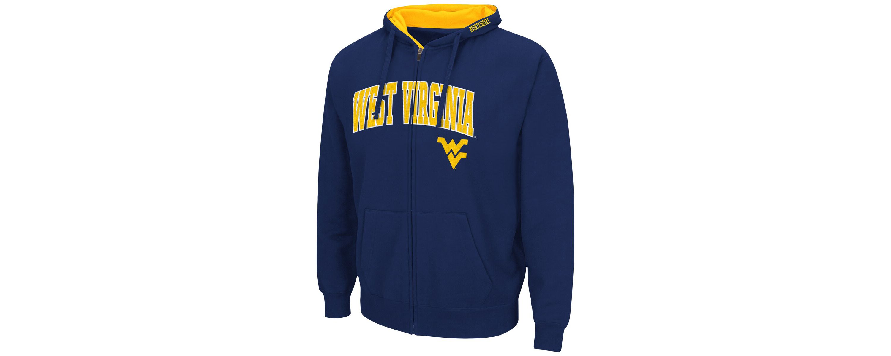 NCAA West Virginia Mountaineers Arch & Logo 3.0 Full-Zip Hoodie