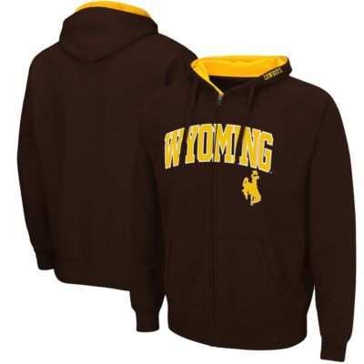 NCAA Wyoming Cowboys Arch & Logo 3.0 Full-Zip Hoodie