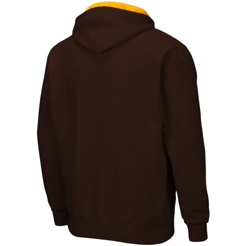 NCAA Wyoming Cowboys Arch & Logo 3.0 Full-Zip Hoodie