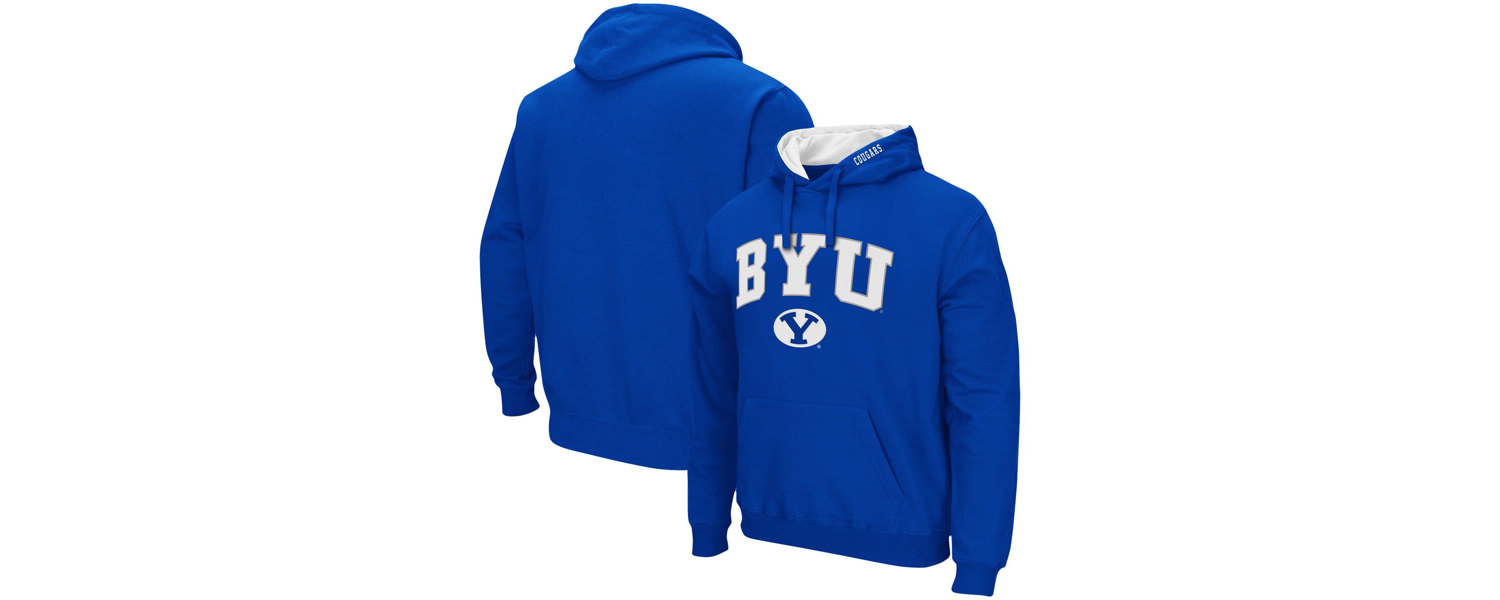 NCAA BYU Cougars Arch & Logo 3.0 Pullover Hoodie