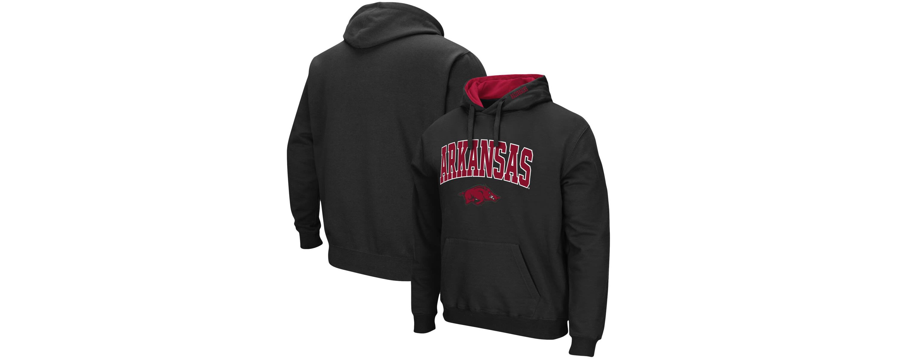 NCAA Arkansas Razorbacks Arch & Logo 3.0 Pullover Hoodie