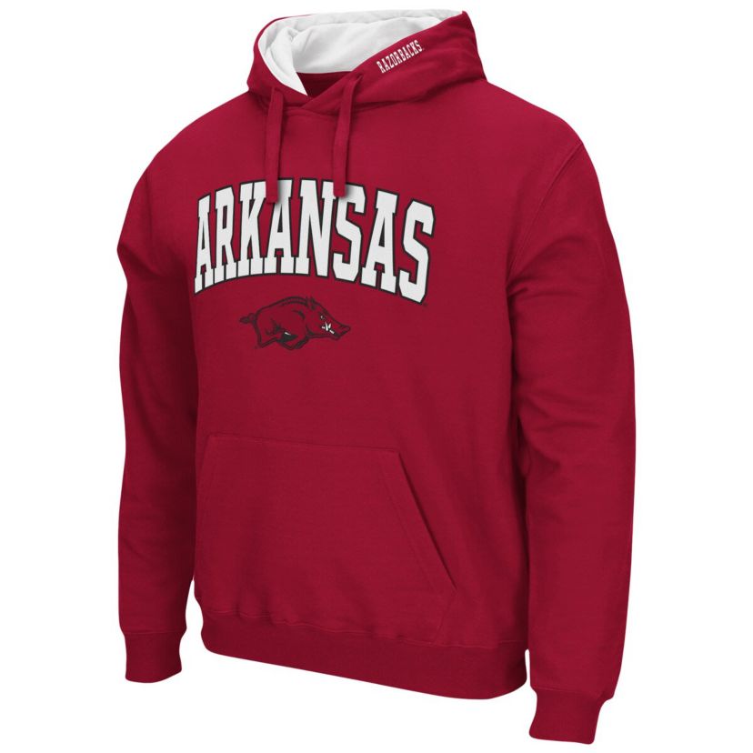 NCAA Arkansas Razorbacks Arch & Logo 3.0 Pullover Hoodie