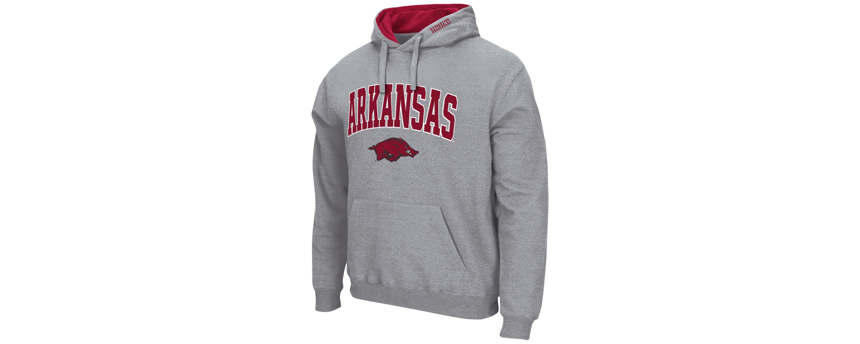 NCAA Arkansas Razorbacks Arch & Logo 3.0 Pullover Hoodie