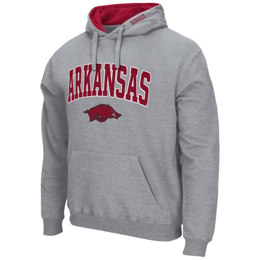 NCAA Arkansas Razorbacks Arch & Logo 3.0 Pullover Hoodie