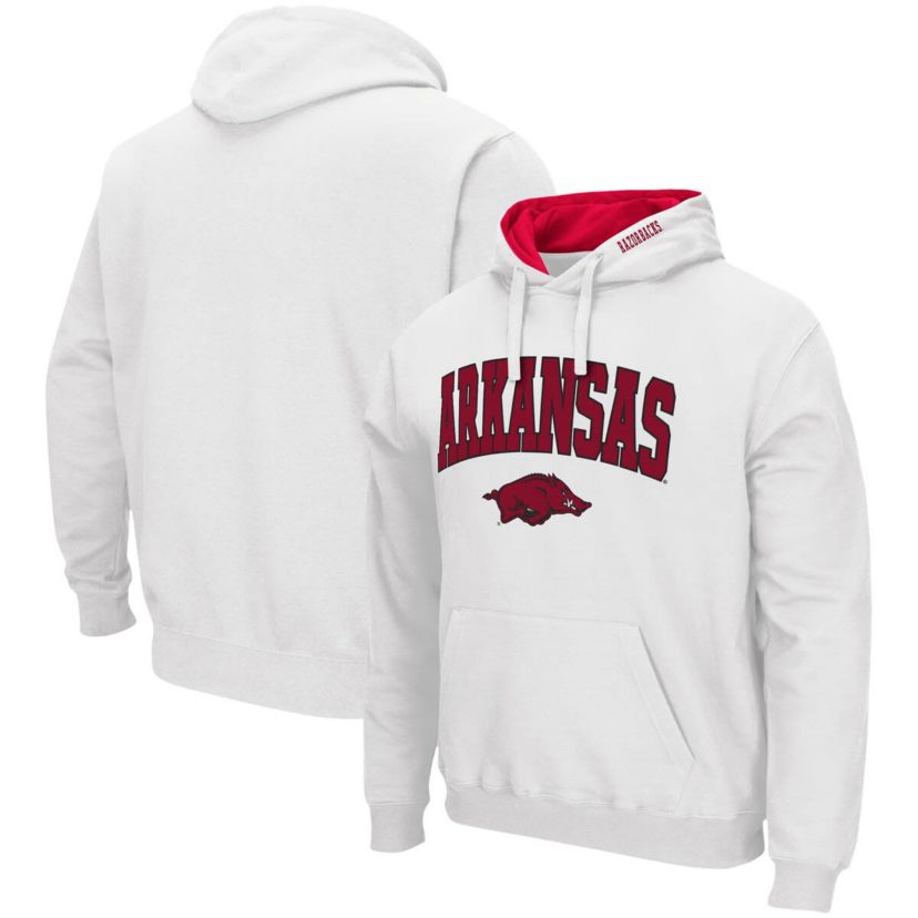 NCAA Arkansas Razorbacks Arch & Logo 3.0 Pullover Hoodie