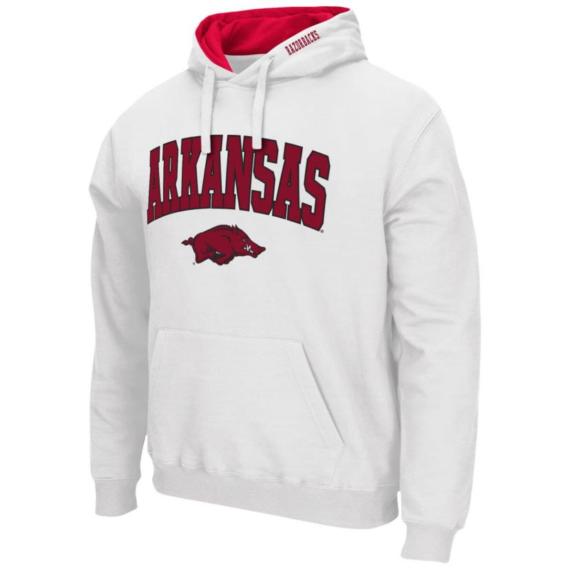 NCAA Arkansas Razorbacks Arch & Logo 3.0 Pullover Hoodie
