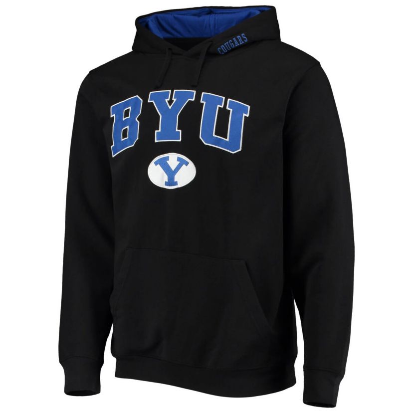 NCAA BYU Cougars Arch & Logo 3.0 Pullover Hoodie