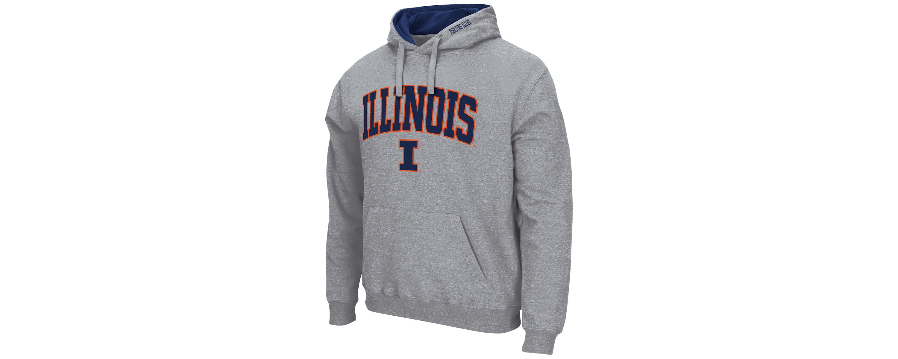 NCAA Illinois Fighting Illini Arch & Logo 3.0 Pullover Hoodie