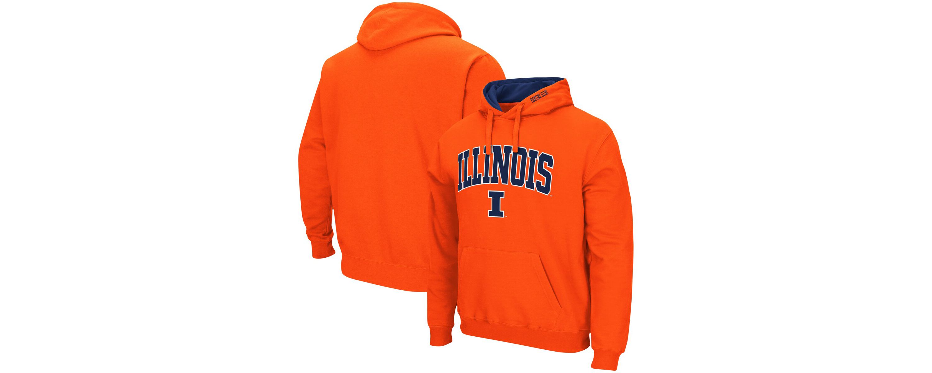 NCAA Illinois Fighting Illini Arch & Logo 3.0 Pullover Hoodie
