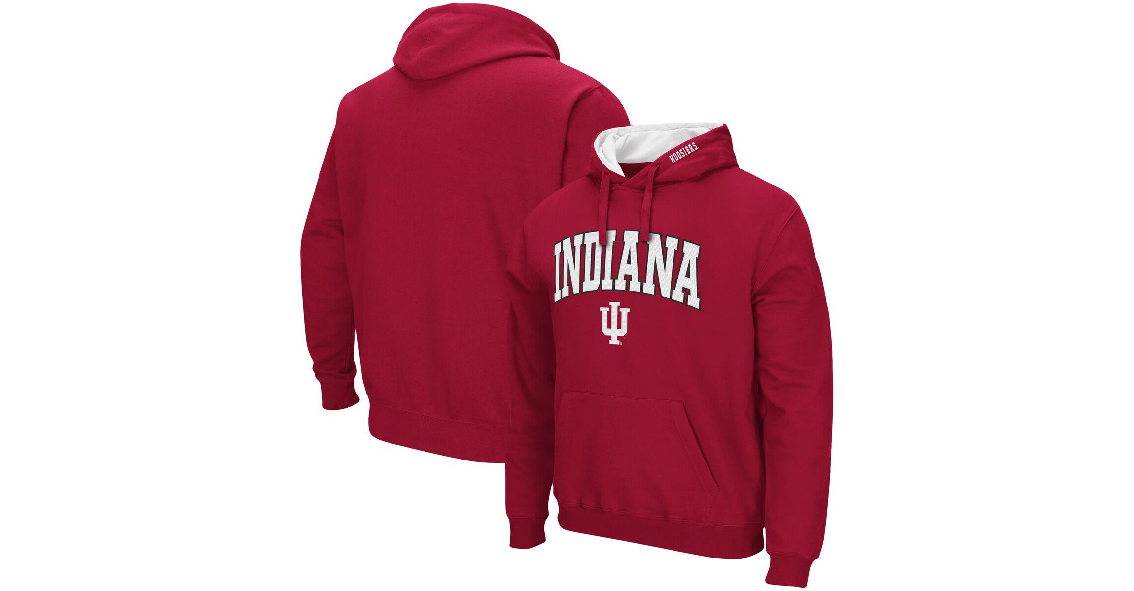 NCAA Indiana Hoosiers Arch & Logo 3.0 Pullover Hoodie