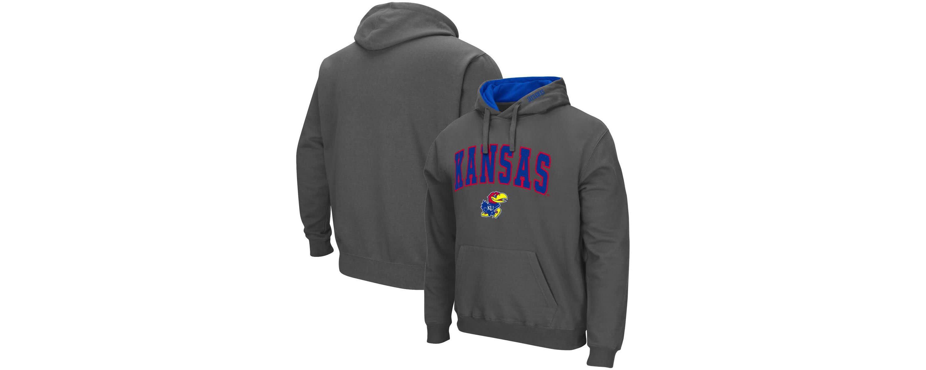 NCAA Kansas Jayhawks Arch & Logo 3.0 Pullover Hoodie