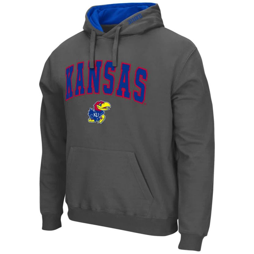 NCAA Kansas Jayhawks Arch & Logo 3.0 Pullover Hoodie