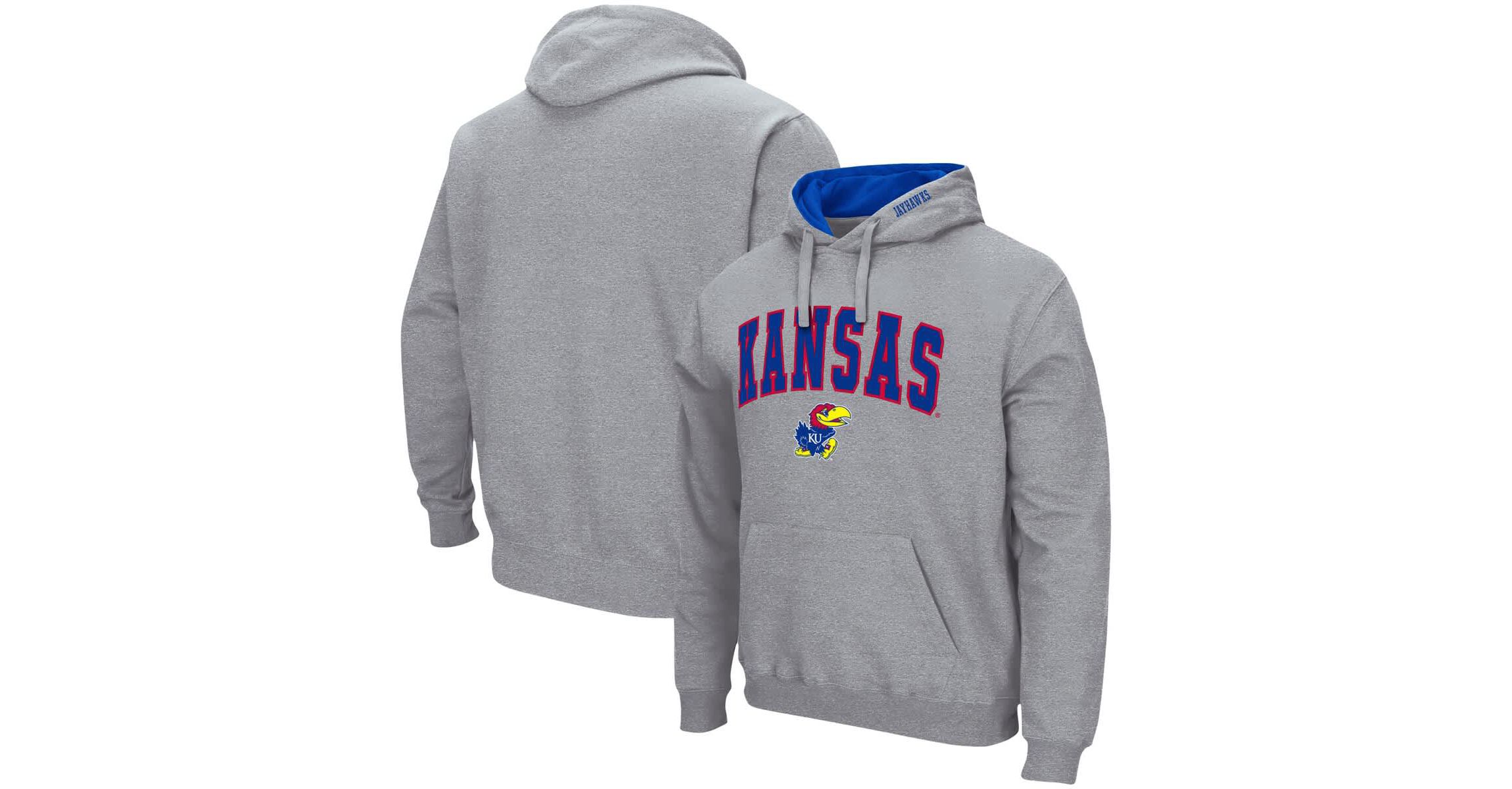 NCAA Kansas Jayhawks Arch & Logo 3.0 Pullover Hoodie