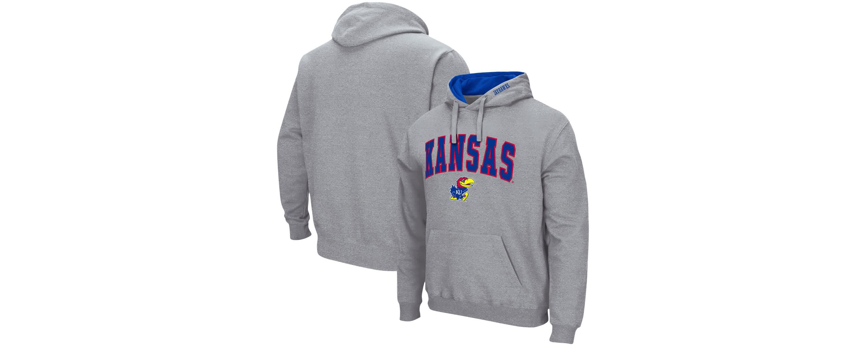 NCAA Kansas Jayhawks Arch & Logo 3.0 Pullover Hoodie