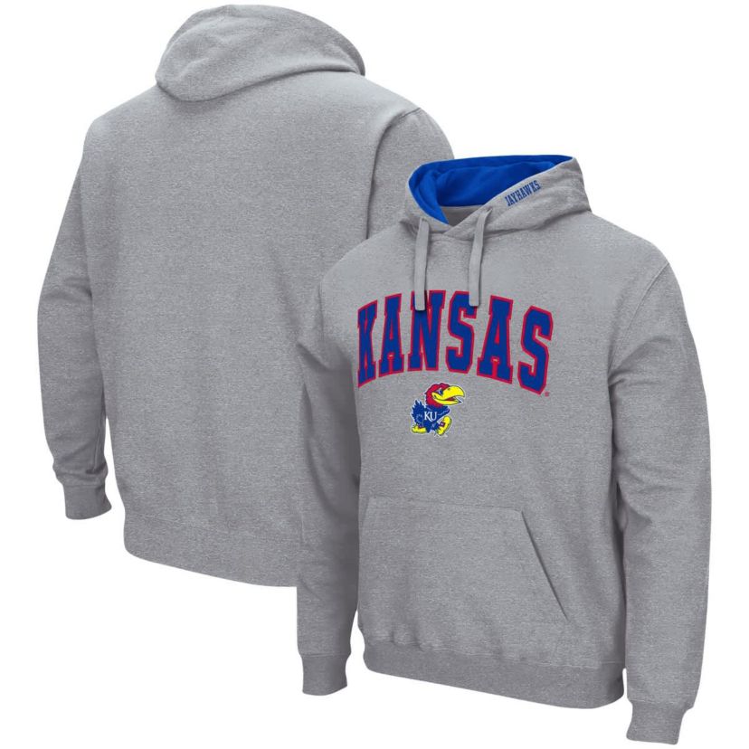 NCAA Kansas Jayhawks Arch & Logo 3.0 Pullover Hoodie