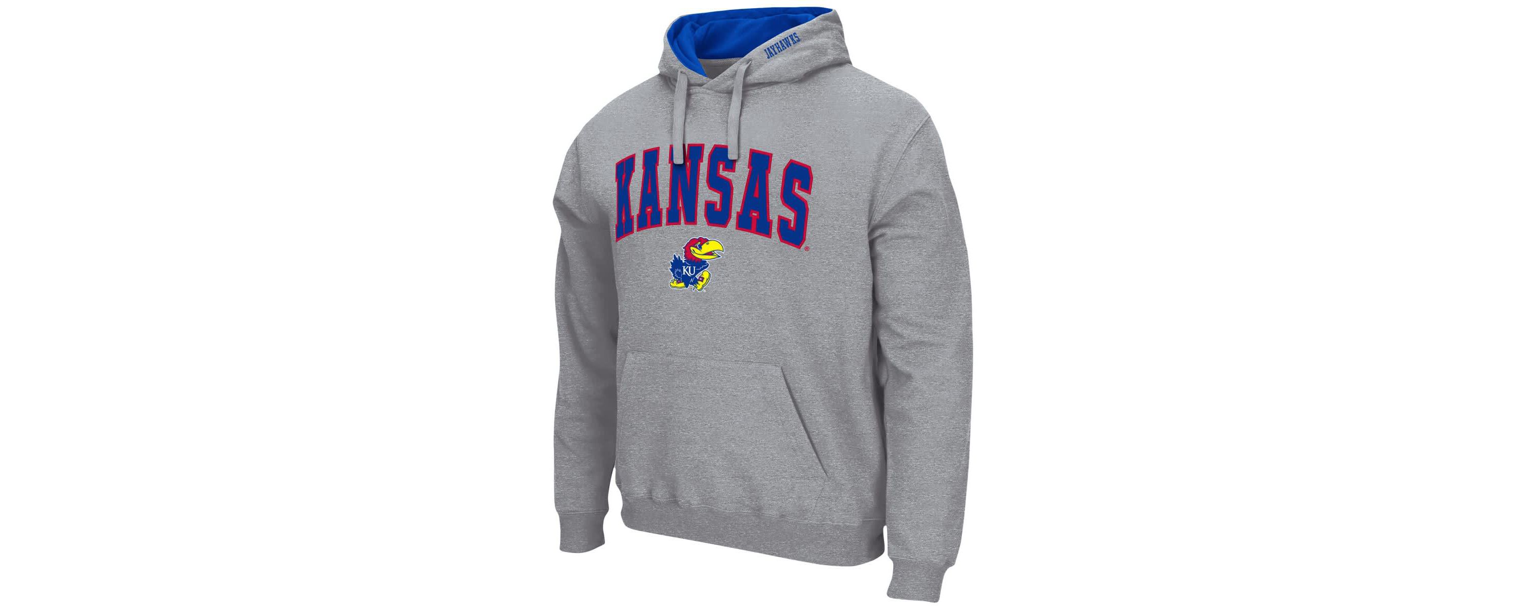 NCAA Kansas Jayhawks Arch & Logo 3.0 Pullover Hoodie