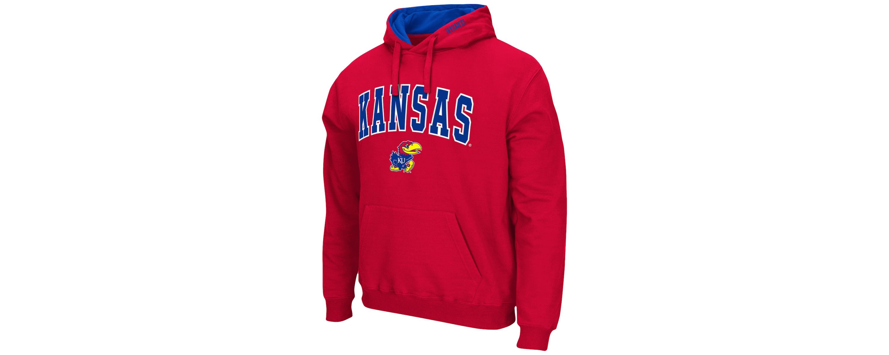 NCAA Kansas Jayhawks Arch & Logo 3.0 Pullover Hoodie