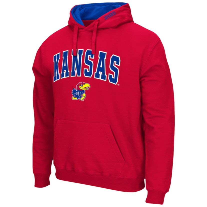 NCAA Kansas Jayhawks Arch & Logo 3.0 Pullover Hoodie