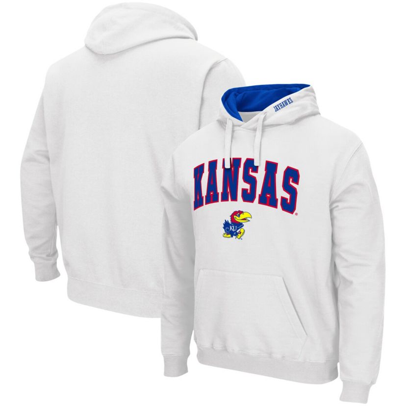 NCAA Kansas Jayhawks Arch & Logo 3.0 Pullover Hoodie