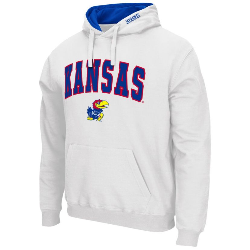 NCAA Kansas Jayhawks Arch & Logo 3.0 Pullover Hoodie