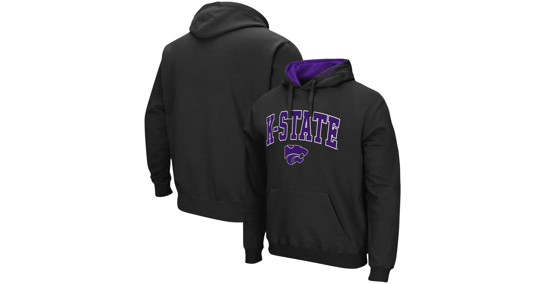 NCAA Kansas State Wildcats Arch & Logo 3.0 Pullover Hoodie