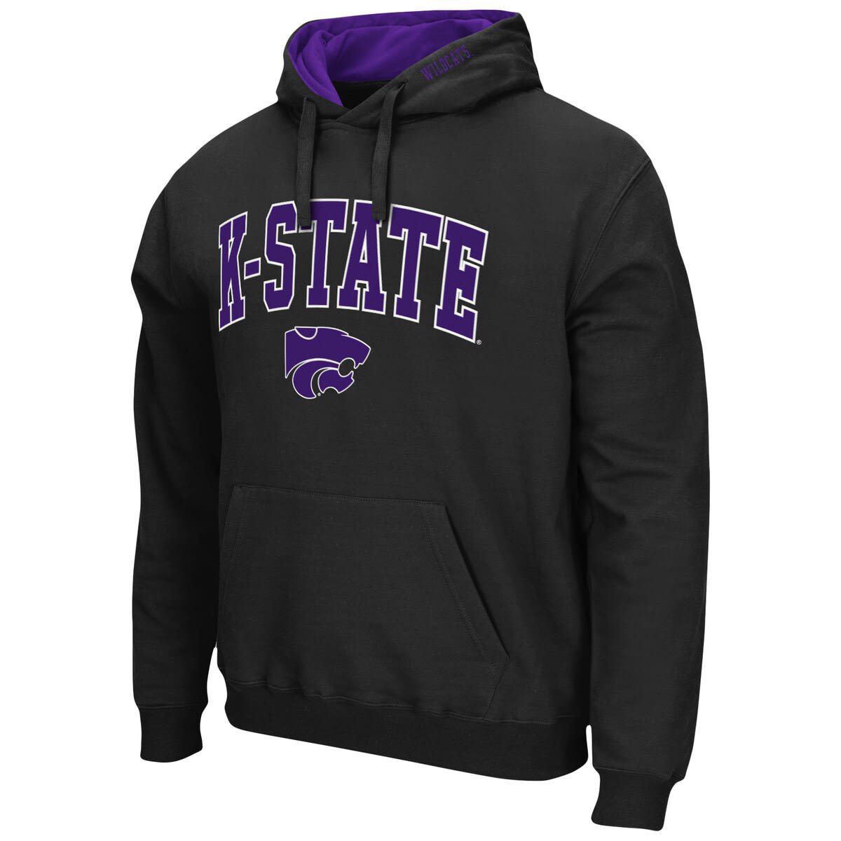 NCAA Kansas State Wildcats Arch & Logo 3.0 Pullover Hoodie