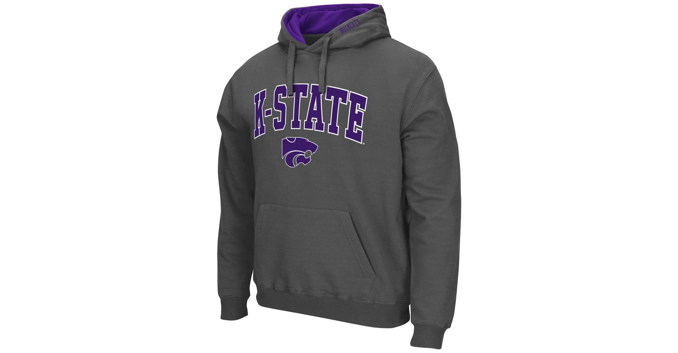 NCAA Kansas State Wildcats Arch & Logo 3.0 Pullover Hoodie