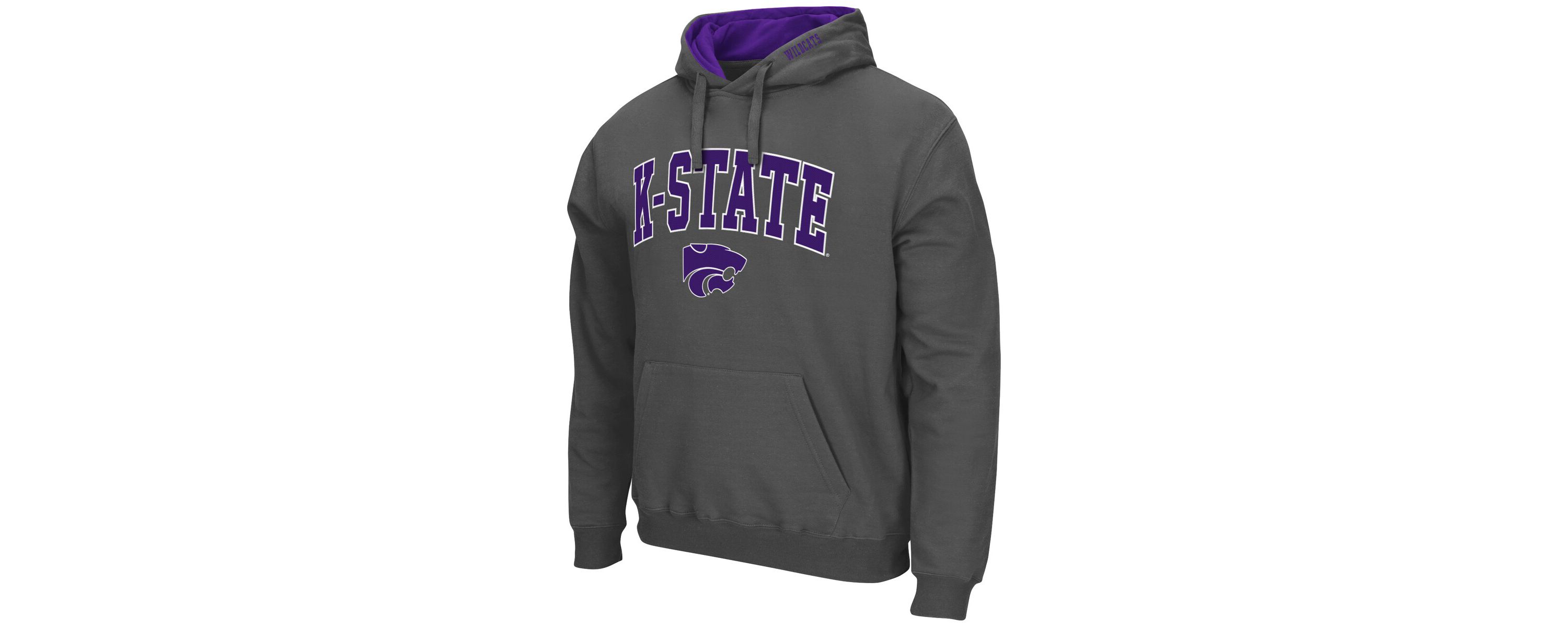 NCAA Kansas State Wildcats Arch & Logo 3.0 Pullover Hoodie