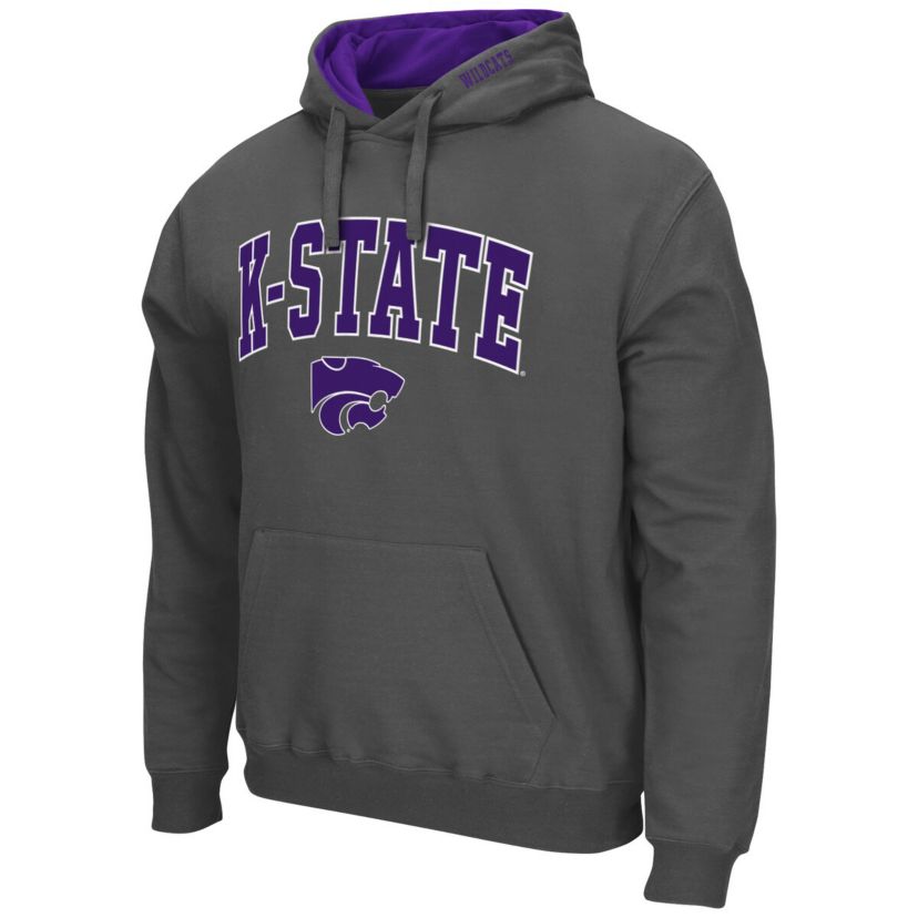 NCAA Kansas State Wildcats Arch & Logo 3.0 Pullover Hoodie