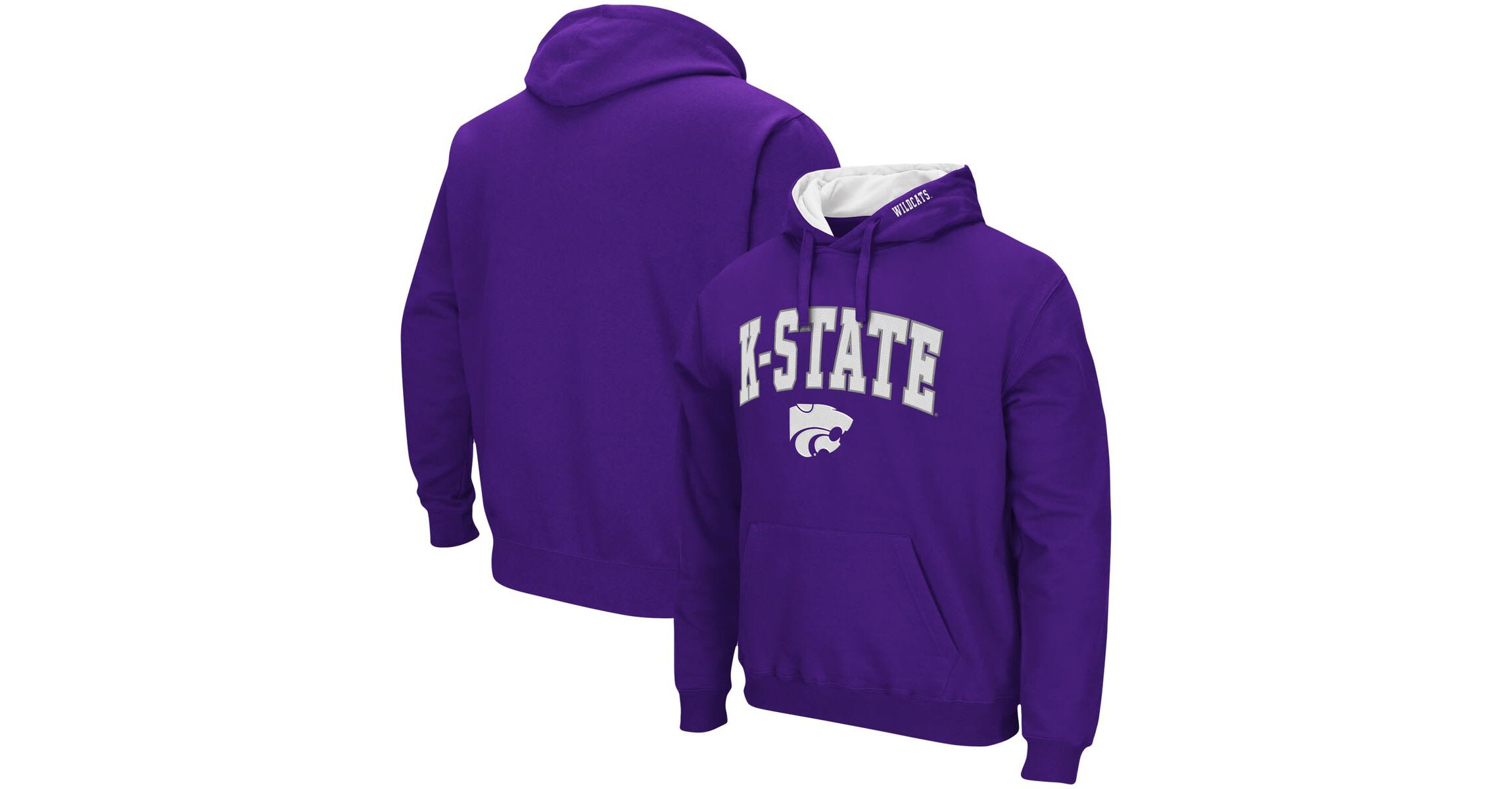 NCAA Kansas State Wildcats Arch & Logo 3.0 Pullover Hoodie