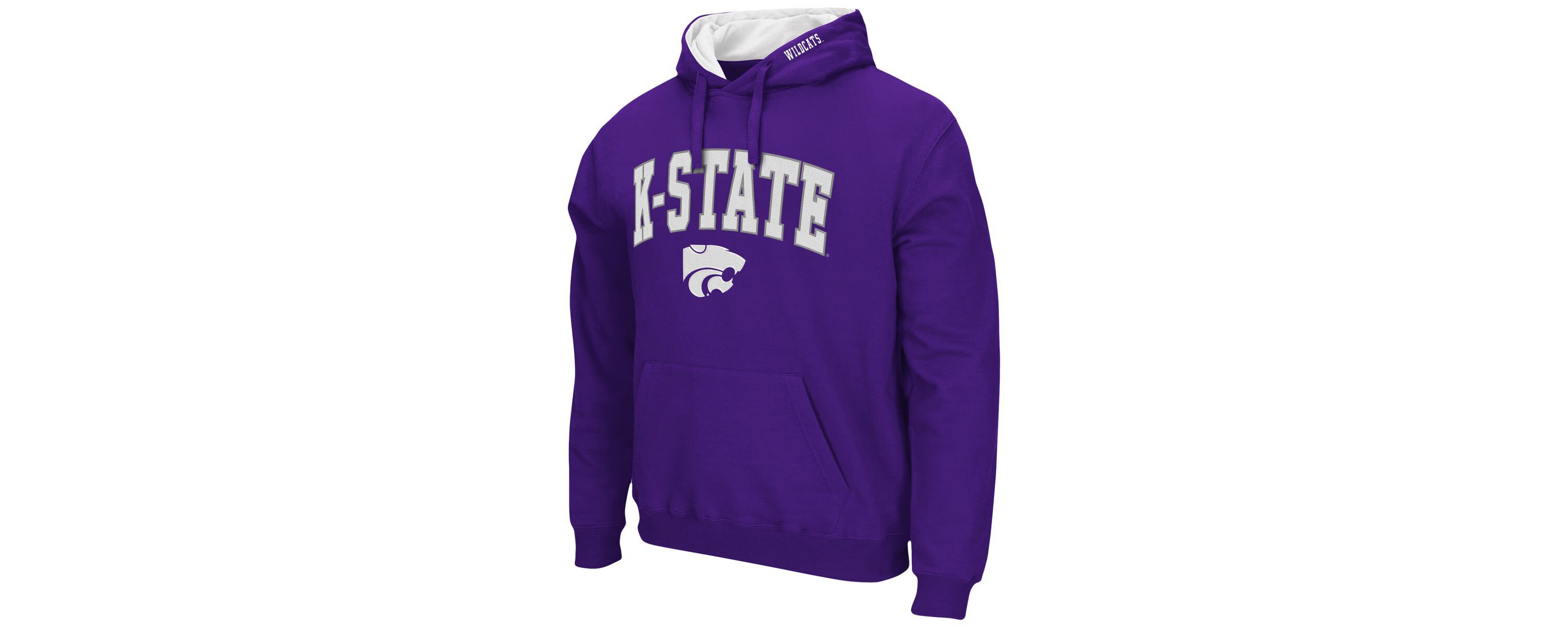 NCAA Kansas State Wildcats Arch & Logo 3.0 Pullover Hoodie