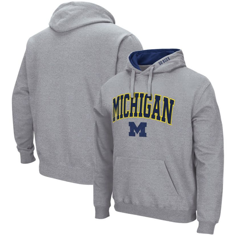 NCAA Michigan Wolverines Arch & Logo 3.0 Pullover Hoodie
