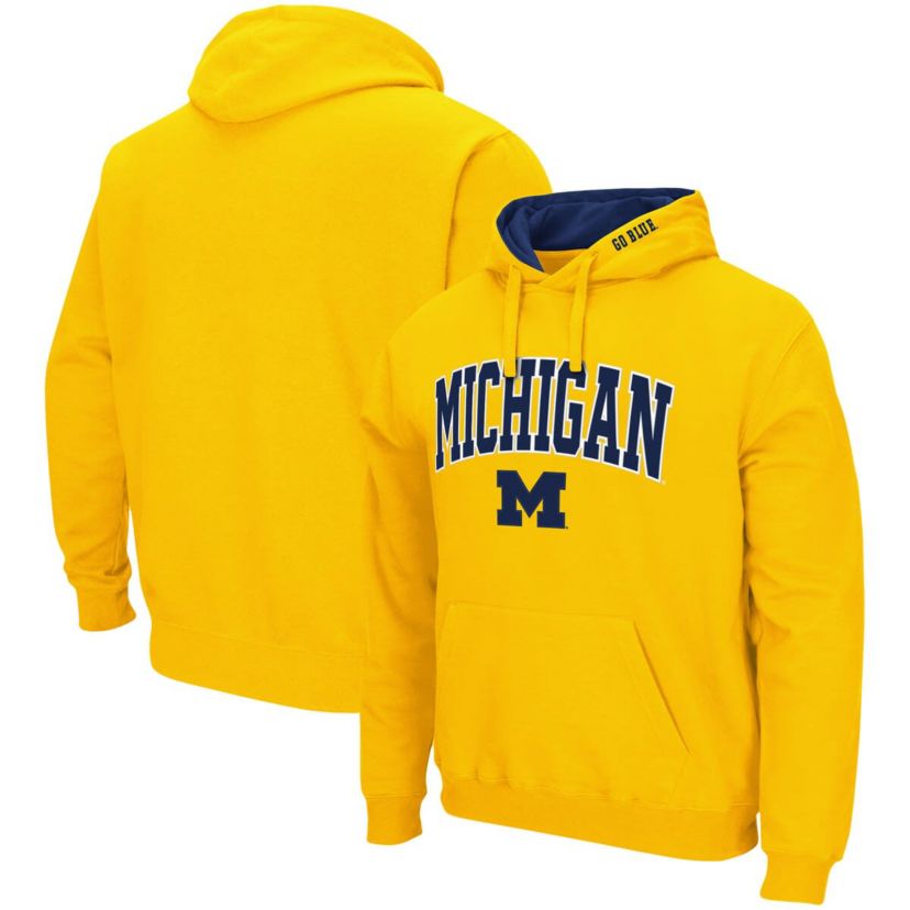 NCAA Michigan Wolverines Arch & Logo 3.0 Pullover Hoodie