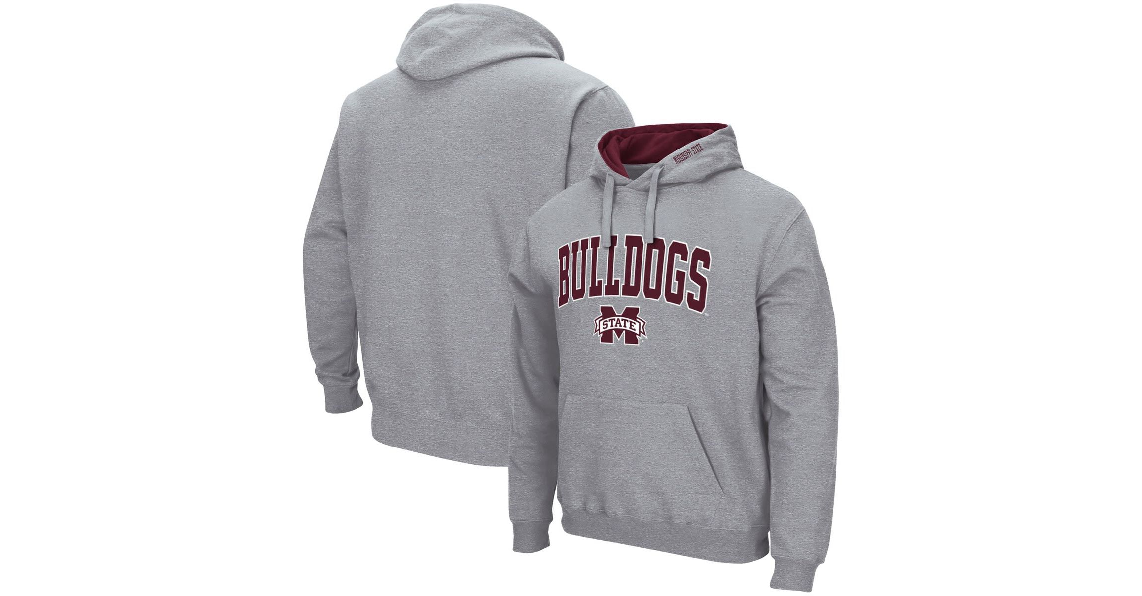 NCAA Mississippi State Bulldogs Arch & Logo 3.0 Pullover Hoodie
