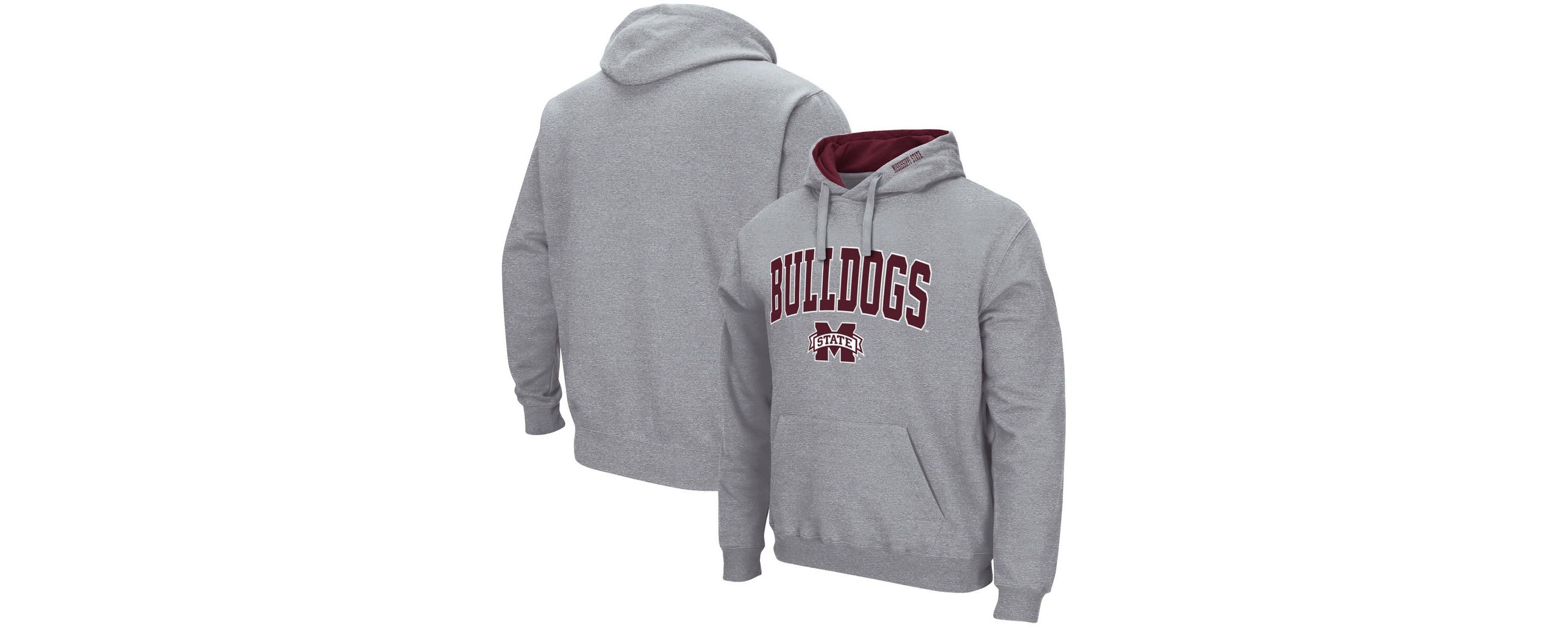 NCAA Mississippi State Bulldogs Arch & Logo 3.0 Pullover Hoodie