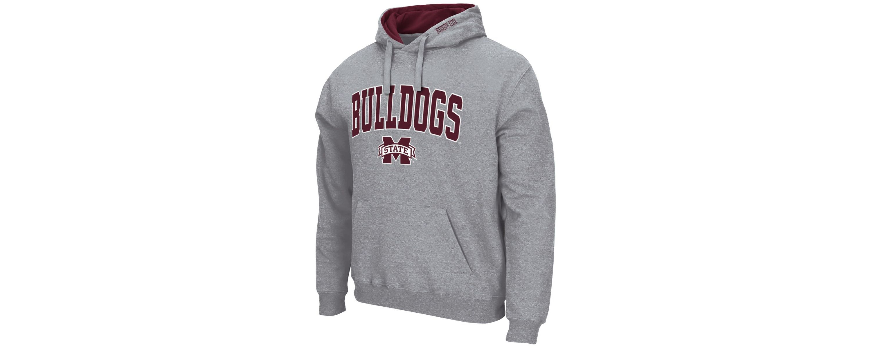 NCAA Mississippi State Bulldogs Arch & Logo 3.0 Pullover Hoodie