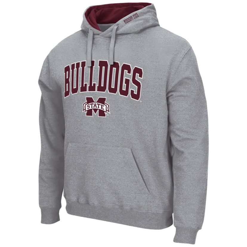 NCAA Mississippi State Bulldogs Arch & Logo 3.0 Pullover Hoodie