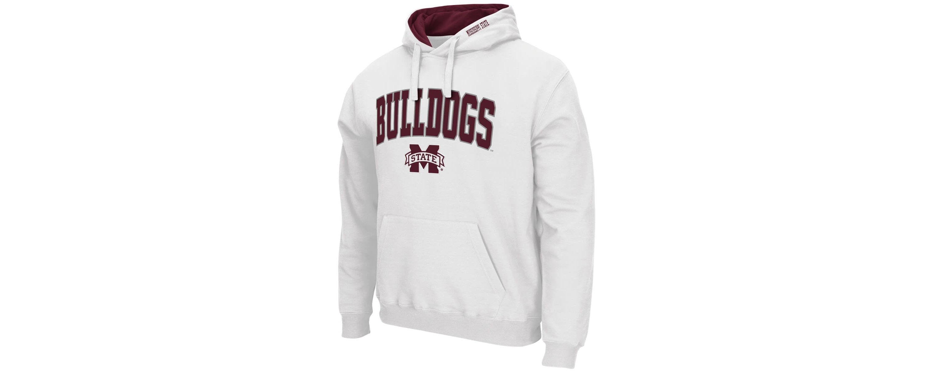 NCAA Mississippi State Bulldogs Arch & Logo 3.0 Pullover Hoodie