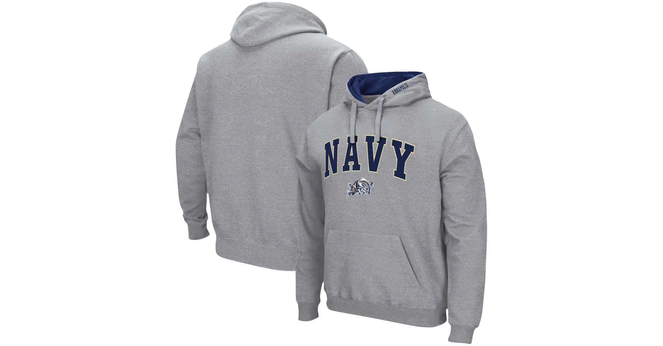 Navy Midshipmen NCAA Midshipmen Arch & Logo 3.0 Pullover Hoodie