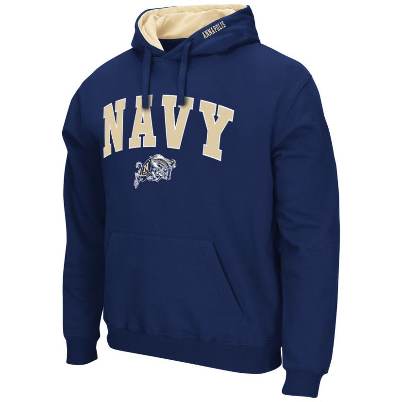 Navy Midshipmen NCAA Midshipmen Arch & Logo 3.0 Pullover Hoodie