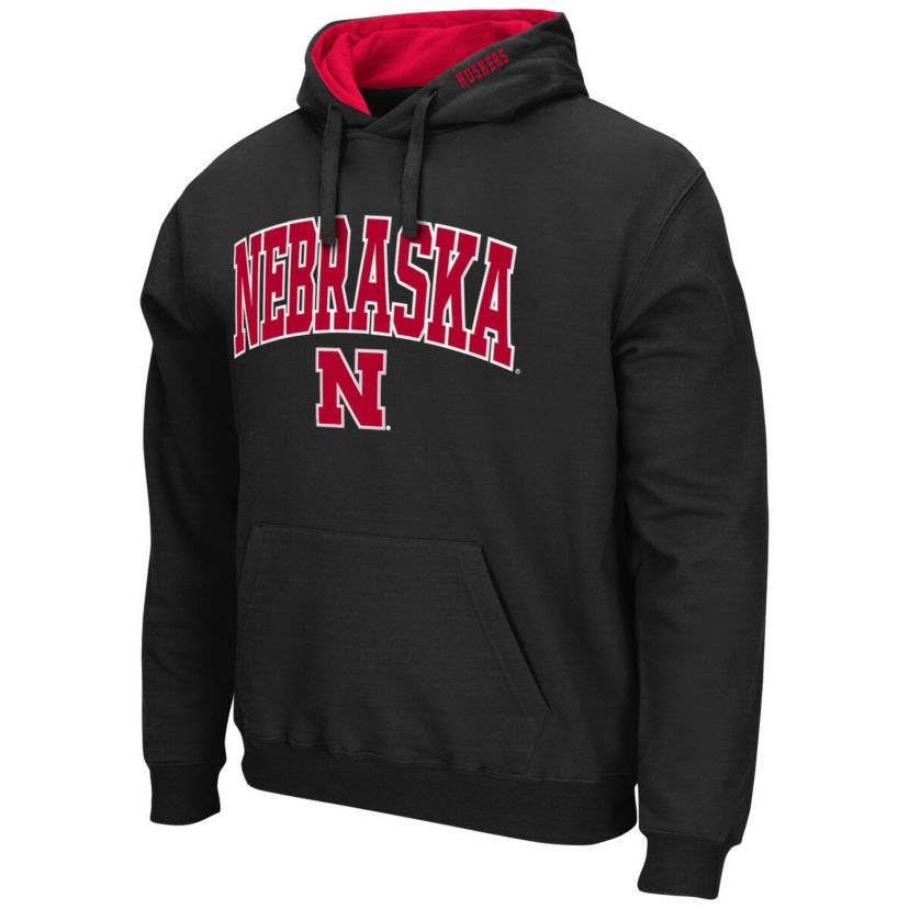 NCAA Nebraska Huskers Arch & Logo 3.0 Pullover Hoodie
