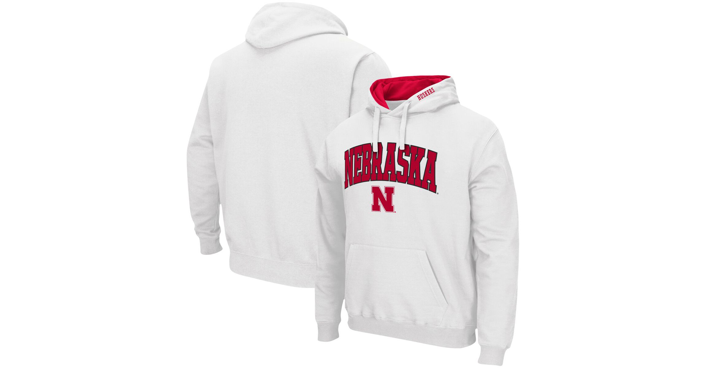 NCAA Nebraska Huskers Arch & Logo 3.0 Pullover Hoodie