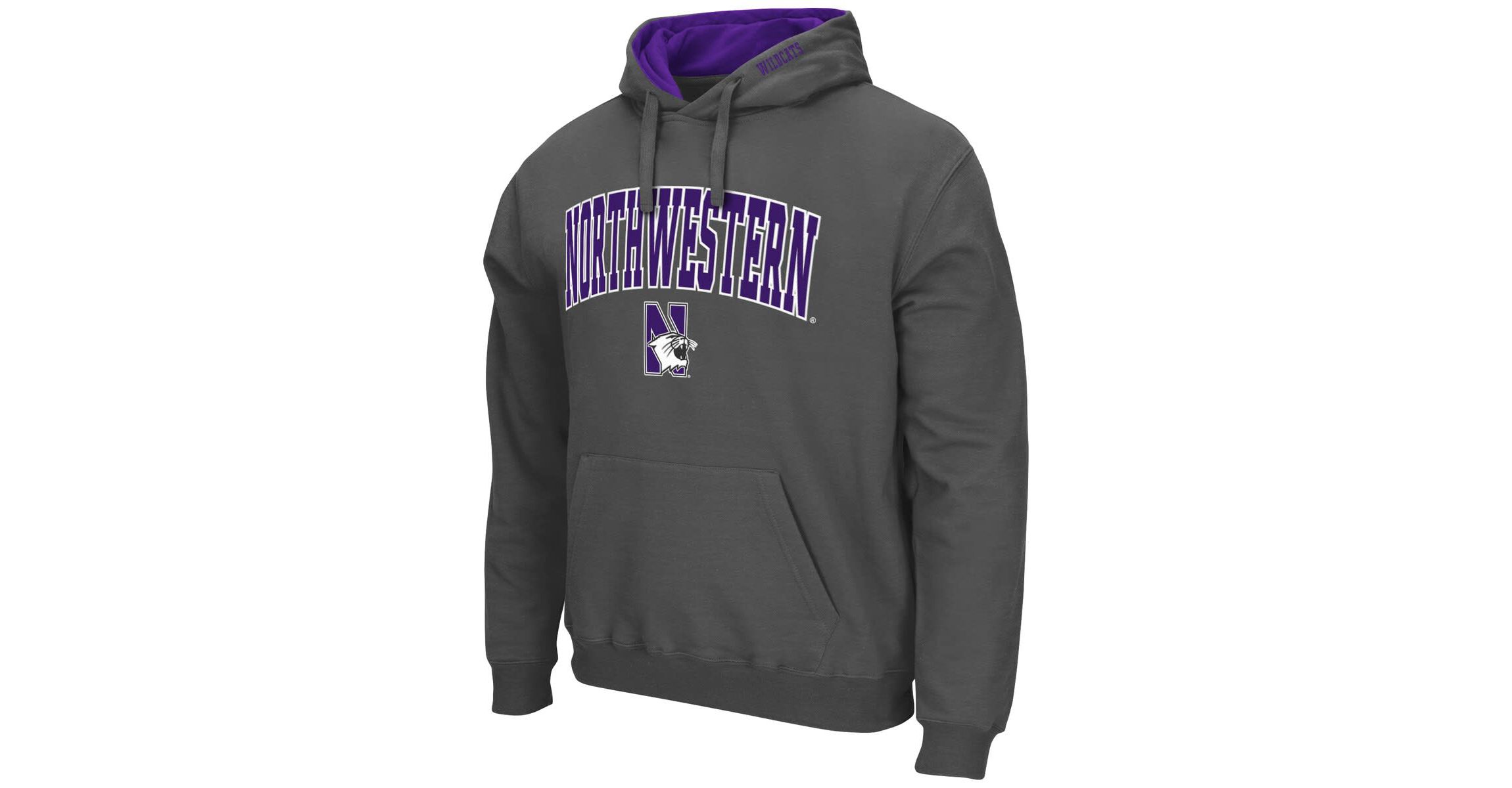 NCAA Northwestern Wildcats Arch & Logo 3.0 Pullover Hoodie