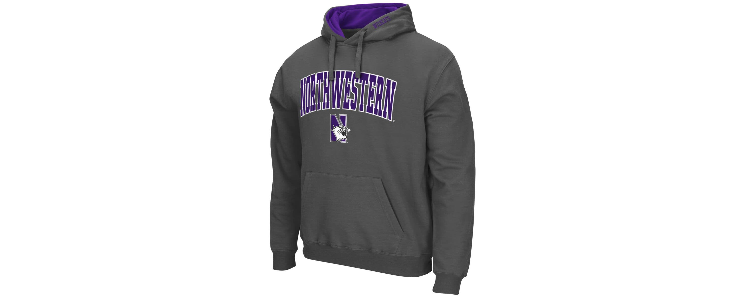 NCAA Northwestern Wildcats Arch & Logo 3.0 Pullover Hoodie